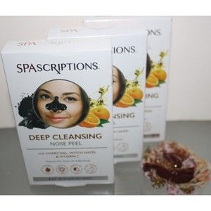 SPAscriptions Deep Cleansing Nose Peel 8 CT Lot of 3 Charcoal Witch Hazel Vit C